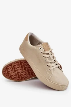 Trampki Męskie Big Star|Trampki Niskie>Big Star Shoes Męskie Tenisówki Big Star LL174132 Beżowe