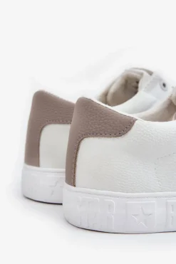 New Męskie Tenisówki Big Star LL174131 Białe Męskie Trampki Męskie Big Star|Trampki Niskie