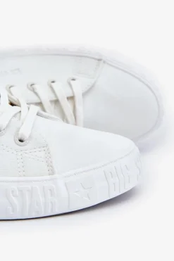 New Męskie Tenisówki Big Star LL174131 Białe Męskie Trampki Męskie Big Star|Trampki Niskie