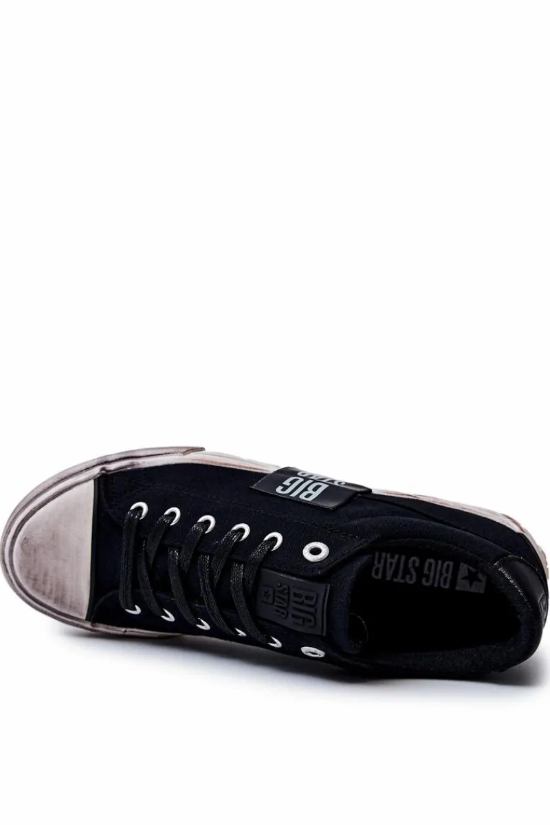 Trampki Męskie Big Star|Trampki Niskie>Big Star Shoes Męskie Tenisówki Trampki BIG STAR JJ174252 Czarne