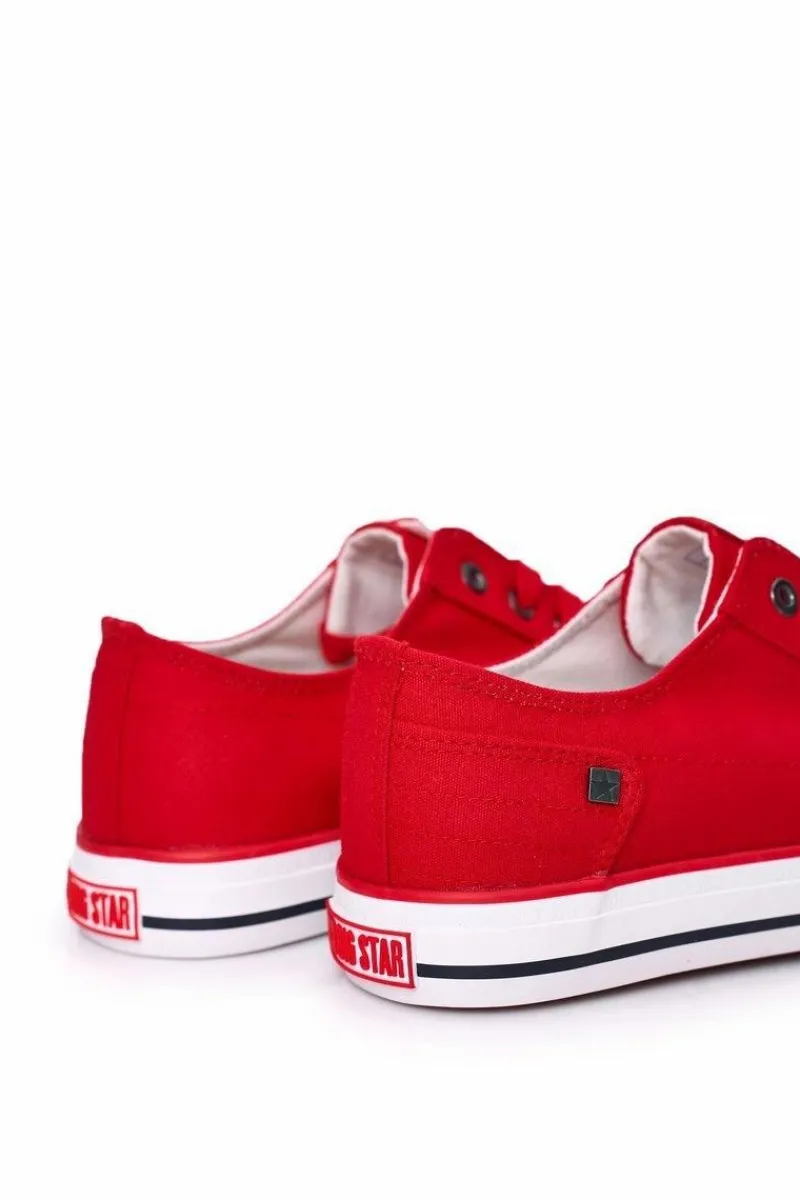 Big Star Shoes Męskie Trampki Big Star DD174274 Czerwone