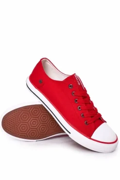 Big Star Shoes Męskie Trampki Big Star DD174274 Czerwone
