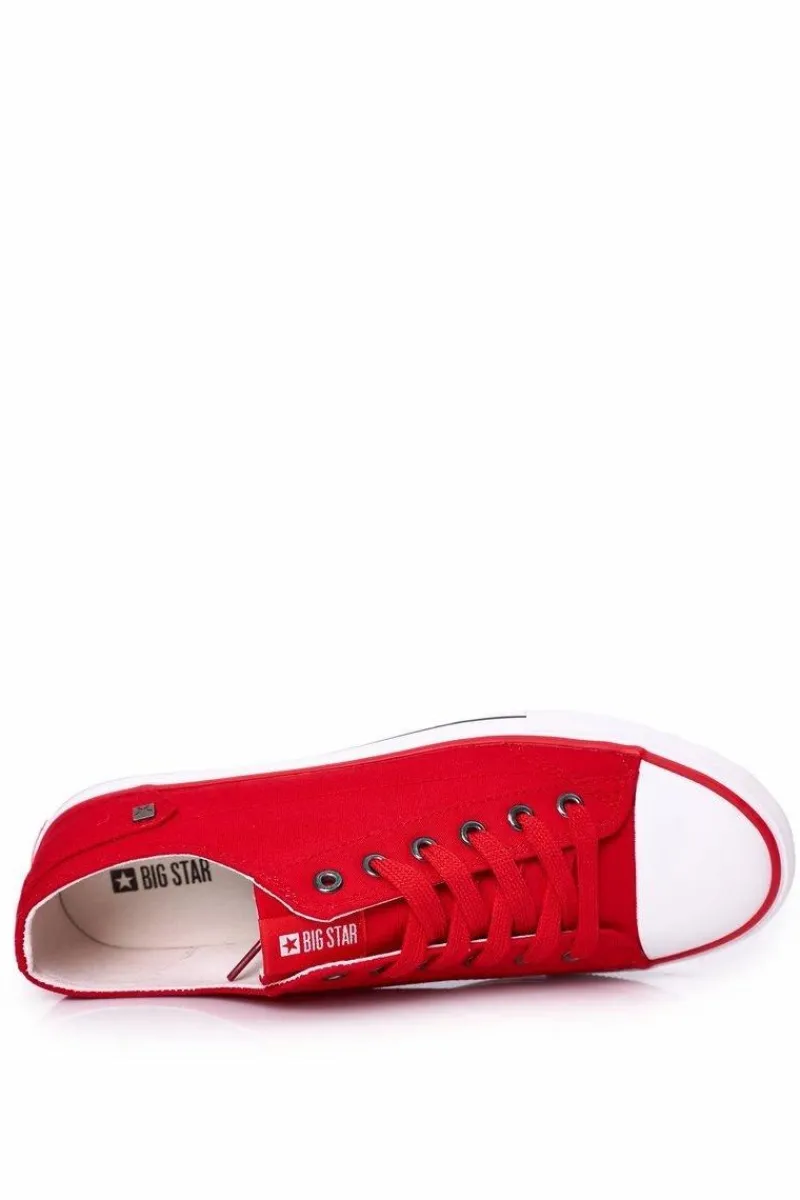 Big Star Shoes Męskie Trampki Big Star DD174274 Czerwone