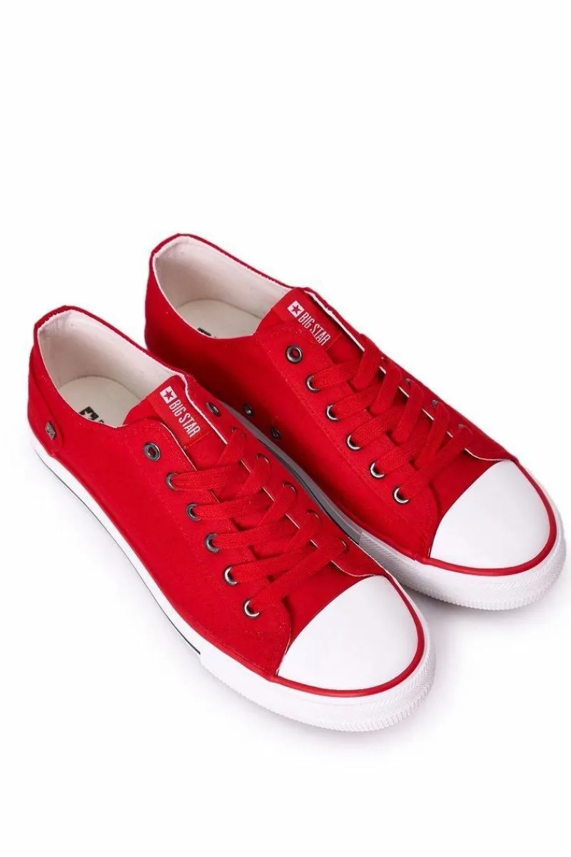 Big Star Shoes Męskie Trampki Big Star DD174274 Czerwone