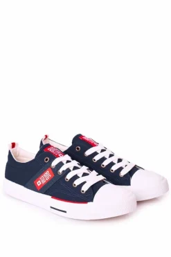 Sale Big Star Shoes Męskie Trampki Big Star HH174041 Granatowe