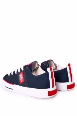 Sale Big Star Shoes Męskie Trampki Big Star HH174041 Granatowe