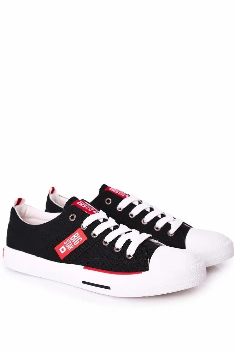 Online Męskie Trampki Big Star HH174039 Czarne Męskie Trampki Męskie Big Star|Trampki Niskie