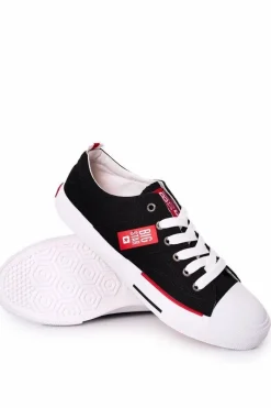 Online Męskie Trampki Big Star HH174039 Czarne Męskie Trampki Męskie Big Star|Trampki Niskie