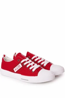 Hot Big Star Shoes Męskie Trampki Big Star HH174040 Czerwone