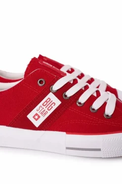 Hot Big Star Shoes Męskie Trampki Big Star HH174040 Czerwone