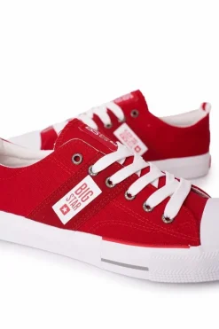 Hot Big Star Shoes Męskie Trampki Big Star HH174040 Czerwone