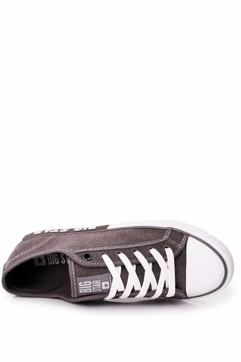 Trampki Męskie Big Star|Trampki Niskie>Big Star Shoes Męskie Trampki Big Star HH174049 Szare