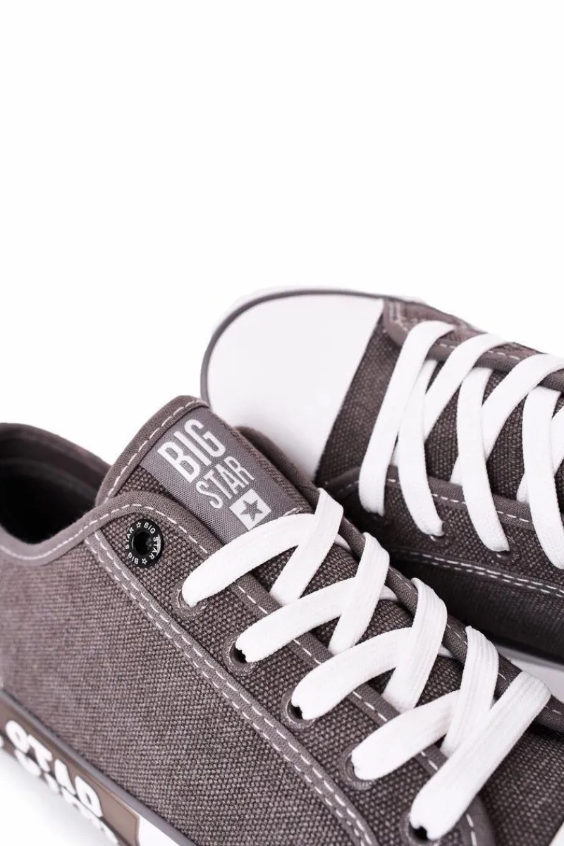 Trampki Męskie Big Star|Trampki Niskie>Big Star Shoes Męskie Trampki Big Star HH174049 Szare