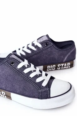 Sale Męskie Trampki Big Star HH174047 Granatowe Męskie Trampki Męskie Big Star|Trampki Niskie