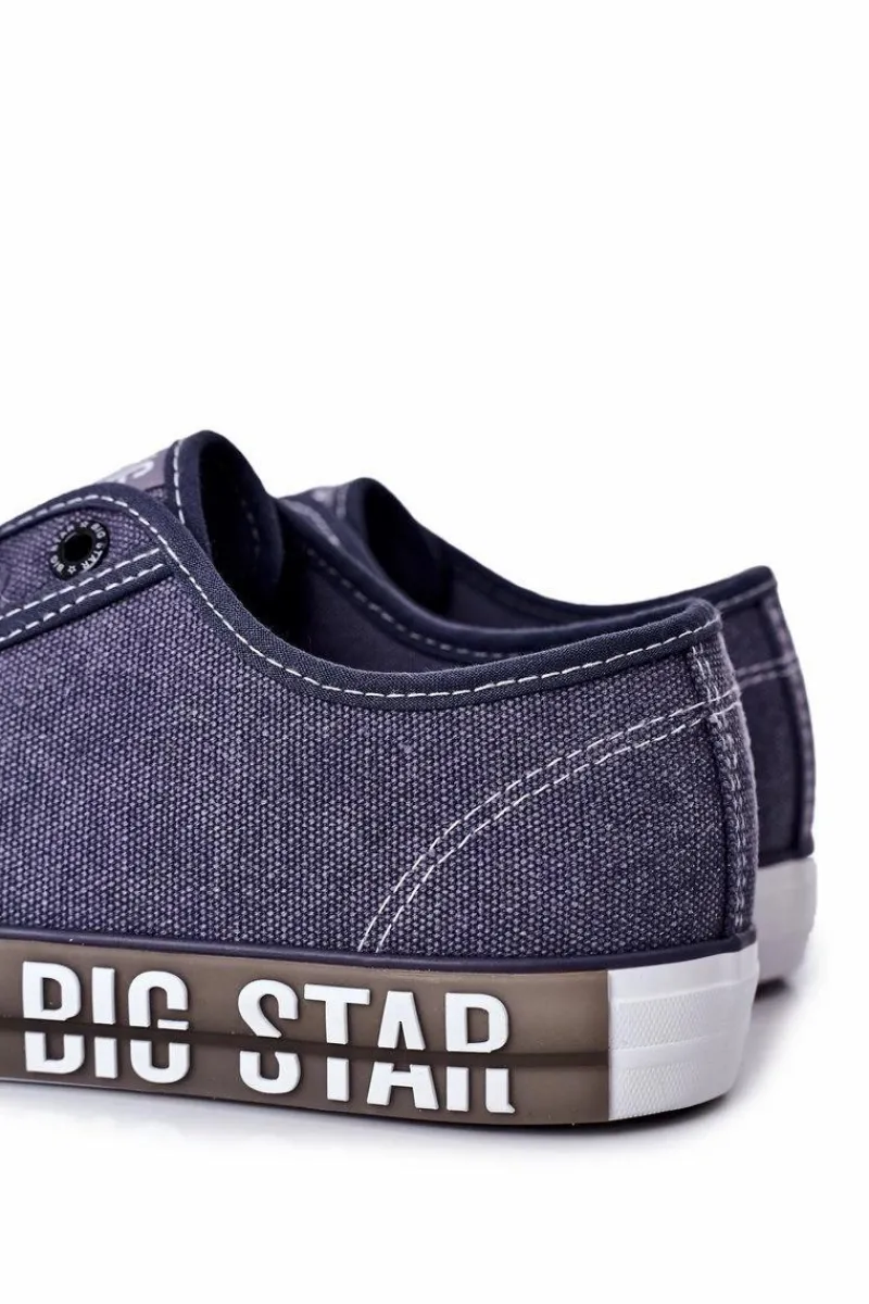 Sale Męskie Trampki Big Star HH174047 Granatowe Męskie Trampki Męskie Big Star|Trampki Niskie