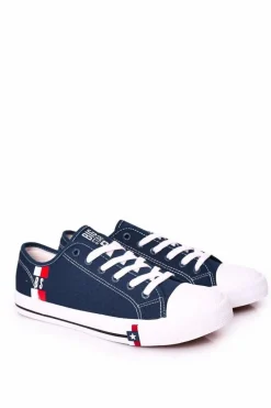 Trampki Męskie Big Star|Trampki Niskie>Big Star Shoes Męskie Trampki Big Star HH174326 Granatowe