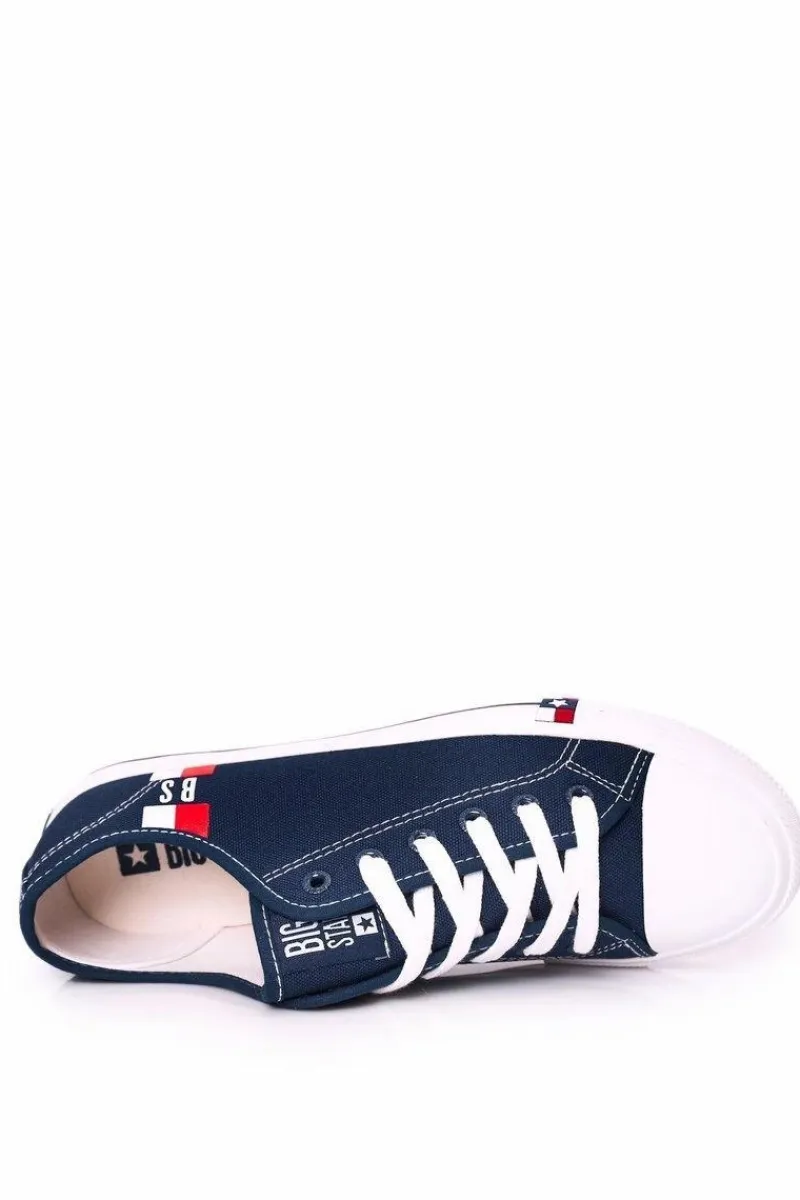 Trampki Męskie Big Star|Trampki Niskie>Big Star Shoes Męskie Trampki Big Star HH174326 Granatowe