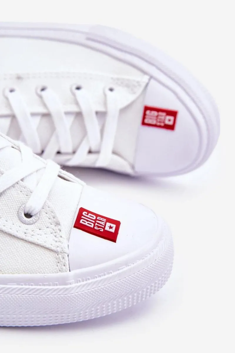 Trampki Męskie Big Star|Trampki Niskie>Big Star Shoes Męskie Trampki Big Star JJ174013 Białe