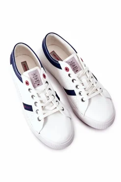 Cross Jeans Męskie Trampki II1R4005C Białe