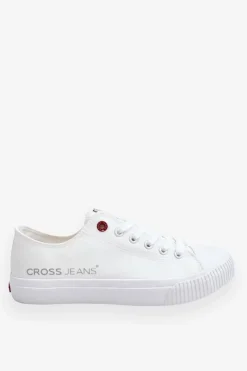 New Cross Jeans Męskie Trampki LL1R4021 Białe