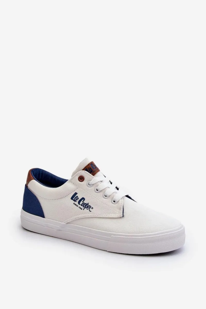 Online Lee Cooper Męskie Trampki LCW-24-02-2140 Białe