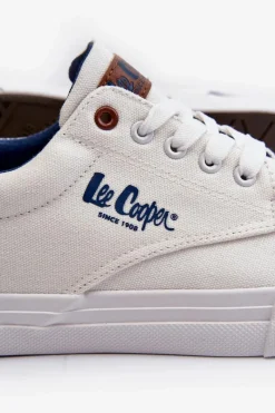 Online Lee Cooper Męskie Trampki LCW-24-02-2140 Białe