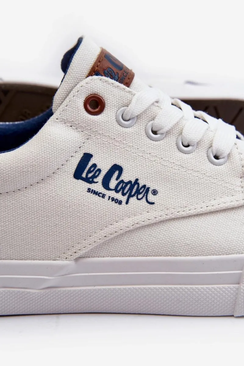 Online Lee Cooper Męskie Trampki LCW-24-02-2140 Białe