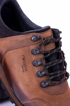 Sale Męskie Trekkingowe Brązowe Półbuty Nikopol 1685 Męskie Obuwie Trekkingowe Męskie