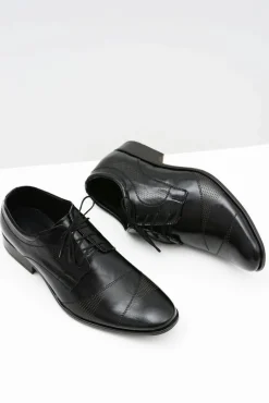 Clearance Boto Męskie Wizytowe Skórzane Półbuty Flavio