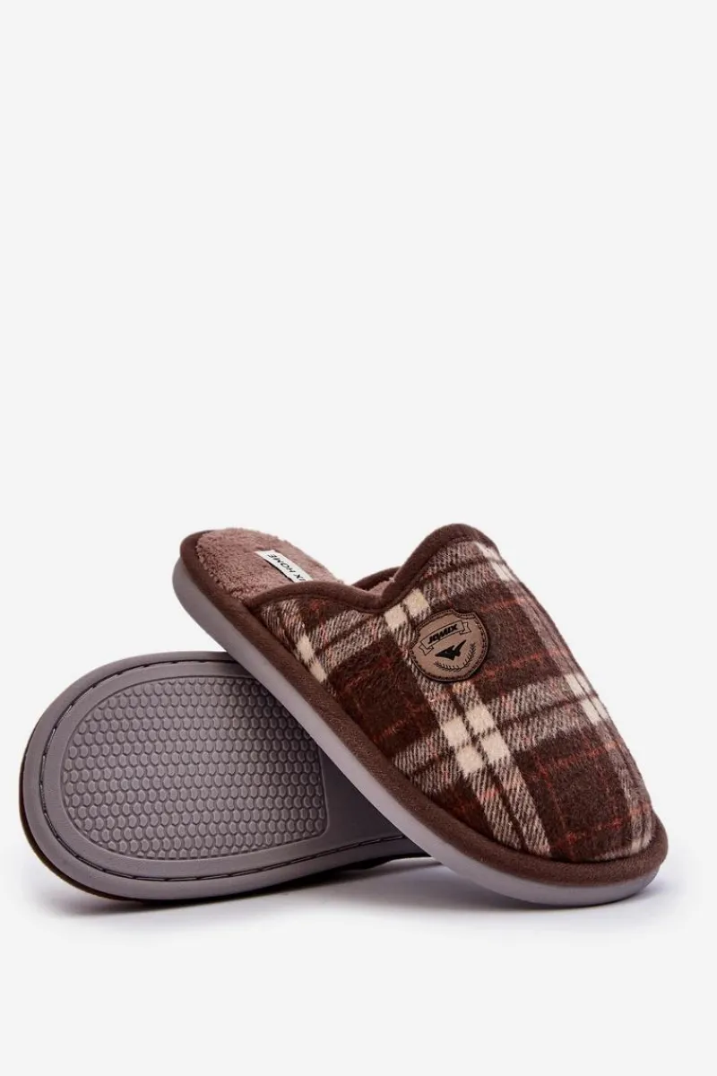 Boto Męskie Wsuwane Kapcie Brązowe Kallile