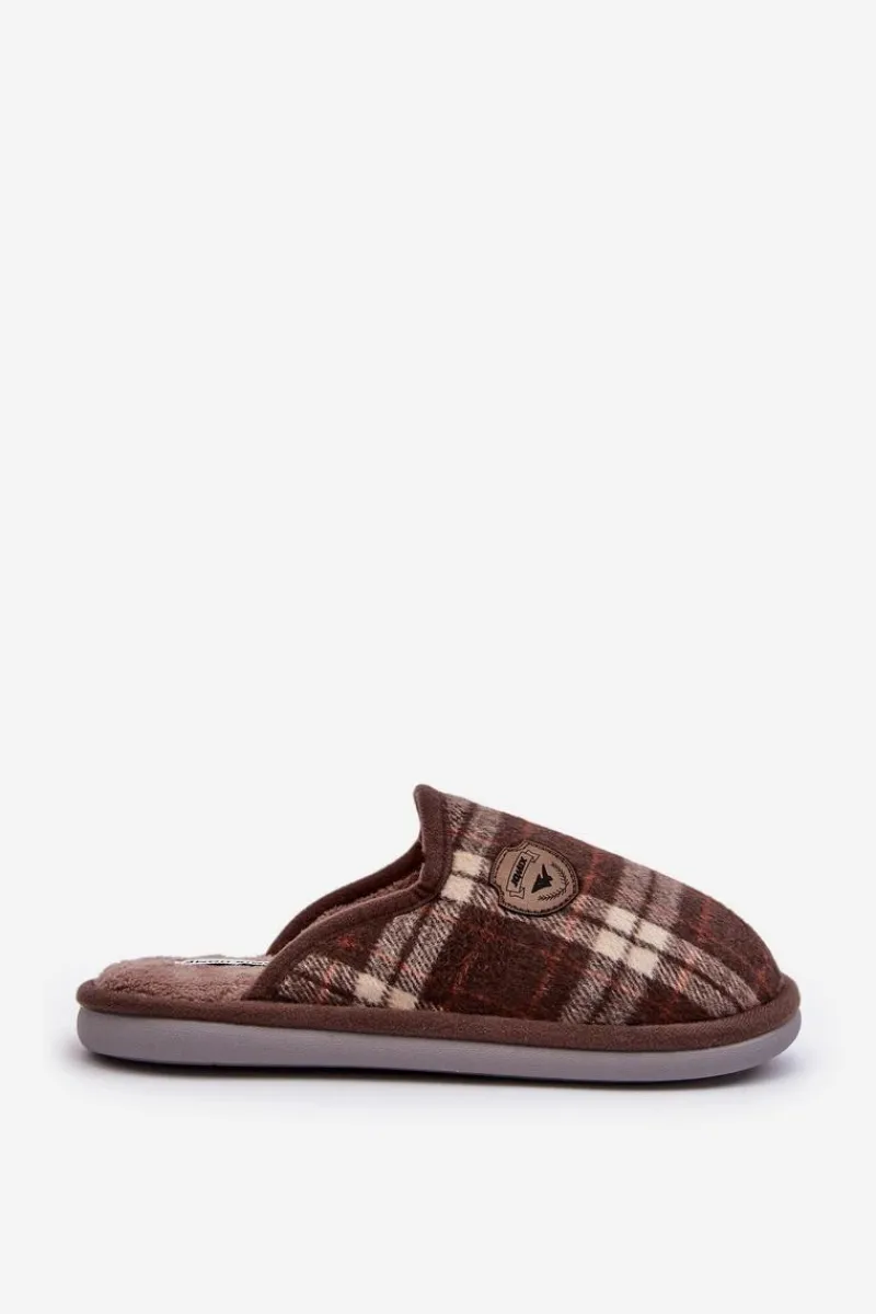 Boto Męskie Wsuwane Kapcie Brązowe Kallile