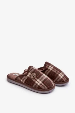 Boto Męskie Wsuwane Kapcie Brązowe Kallile