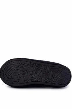 Męskie Wsuwane Papcie Big Star KK174365 Czarne Męskie Papcie Męskie