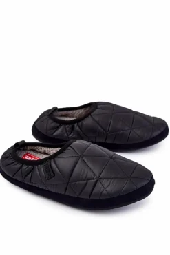 Męskie Wsuwane Papcie Big Star KK174365 Czarne Męskie Papcie Męskie