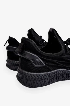 Discount Męskie Wsuwane Sneakersy Big Star LL174336 Czarne Męskie Obuwie Sportowe Męskie