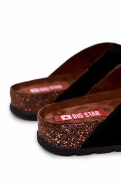 Clearance Męskie Wygodne Klapki Big Star JJ176005 Czarne Męskie Klapki Męskie Big Star|Klapki Męskie Klasyczne