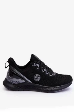 Discount Męskie Wygodne Sneakersy Memory Foam Big Star LL174103 Czarne Męskie Obuwie Sportowe Męskie