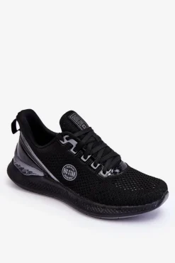 Discount Męskie Wygodne Sneakersy Memory Foam Big Star LL174103 Czarne Męskie Obuwie Sportowe Męskie