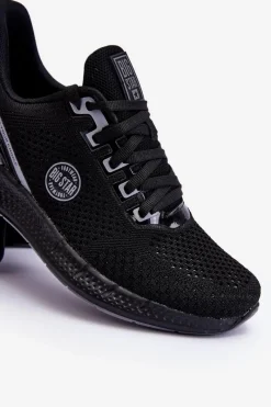 Discount Męskie Wygodne Sneakersy Memory Foam Big Star LL174103 Czarne Męskie Obuwie Sportowe Męskie