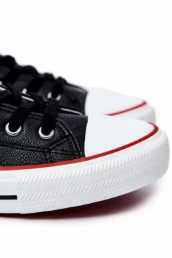 Clearance Męskie Wysokie Skórzane Trampki BIG STAR JJ174070 Czarne Męskie Trampki Męskie Big Star|Trampki Wysokie