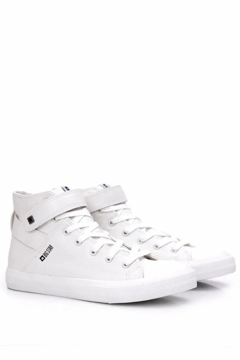 Big Star Shoes Męskie Wysokie Trampki Big Star Białe Y174024