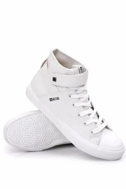 Big Star Shoes Męskie Wysokie Trampki Big Star Białe Y174024