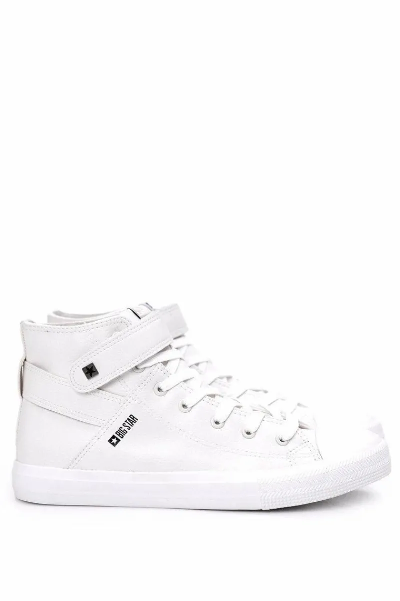 Big Star Shoes Męskie Wysokie Trampki Big Star Białe Y174024