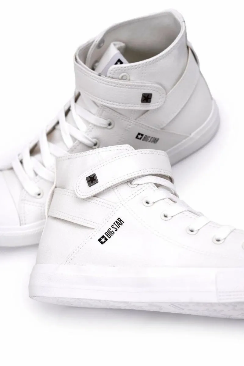 Big Star Shoes Męskie Wysokie Trampki Big Star Białe Y174024