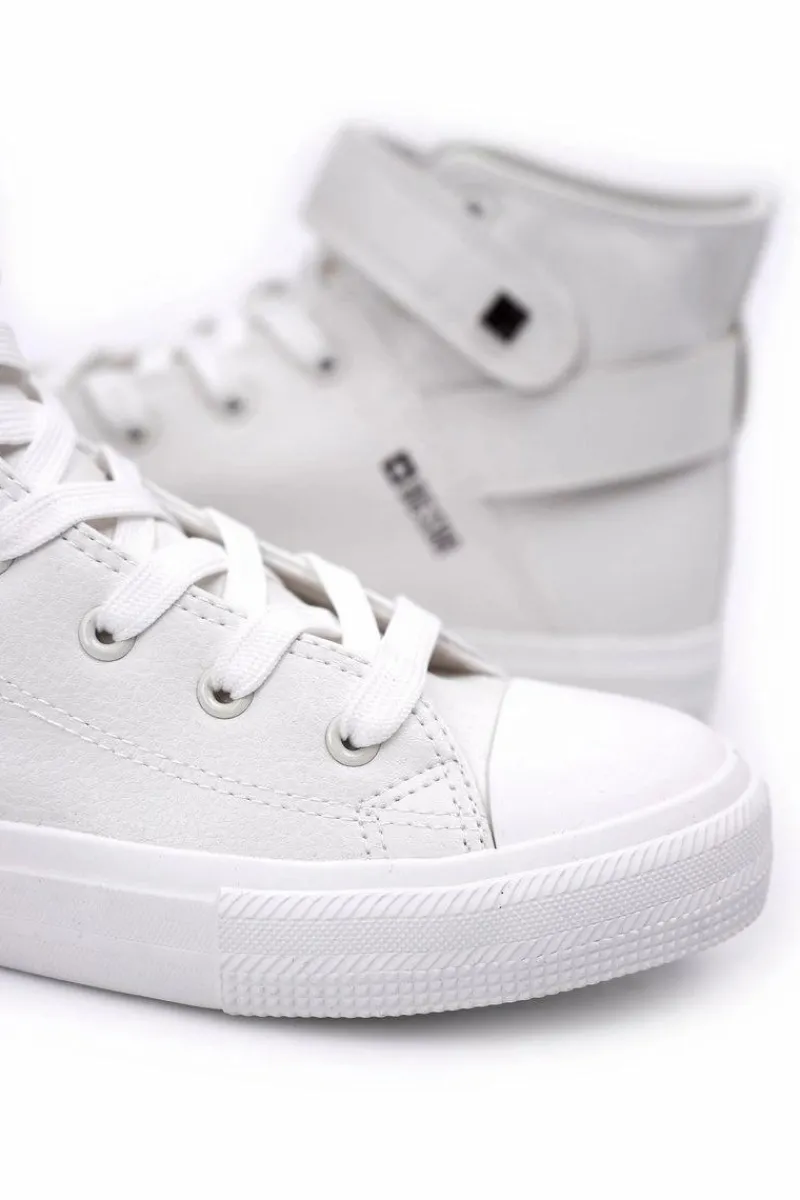 Big Star Shoes Męskie Wysokie Trampki Big Star Białe Y174024