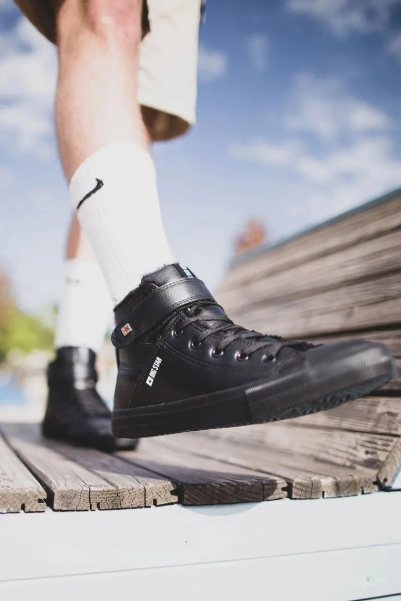 Trampki Męskie Big Star|Trampki Wysokie>Big Star Shoes Męskie Wysokie Trampki Big Star Czarne Y174020