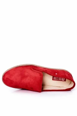 Online Męskie Zamszowe Espadryle Big Star HH176007 Czerwone Męskie Trampki Męskie Big Star|Półbuty Casual
