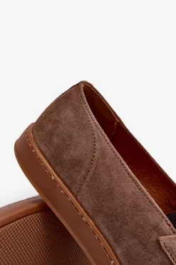 Półbuty Casual|Półbuty Eleganckie></noscript>Zazoo Męskie Zamszowe Loafersy Półbuty 1566 Brązowe Brązowy