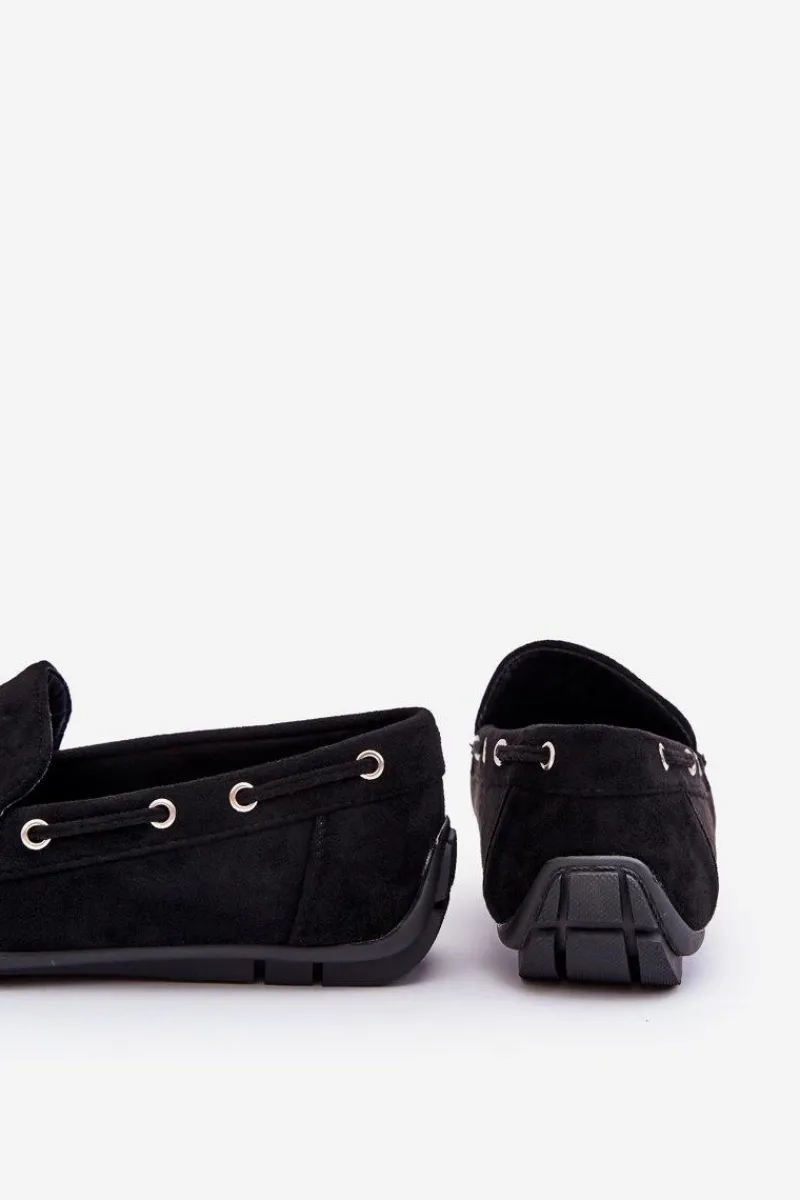 Mokasyny Wsuwane>Boto Męskie Zamszowe Wsuwane Mokasyny Czarne Rayan