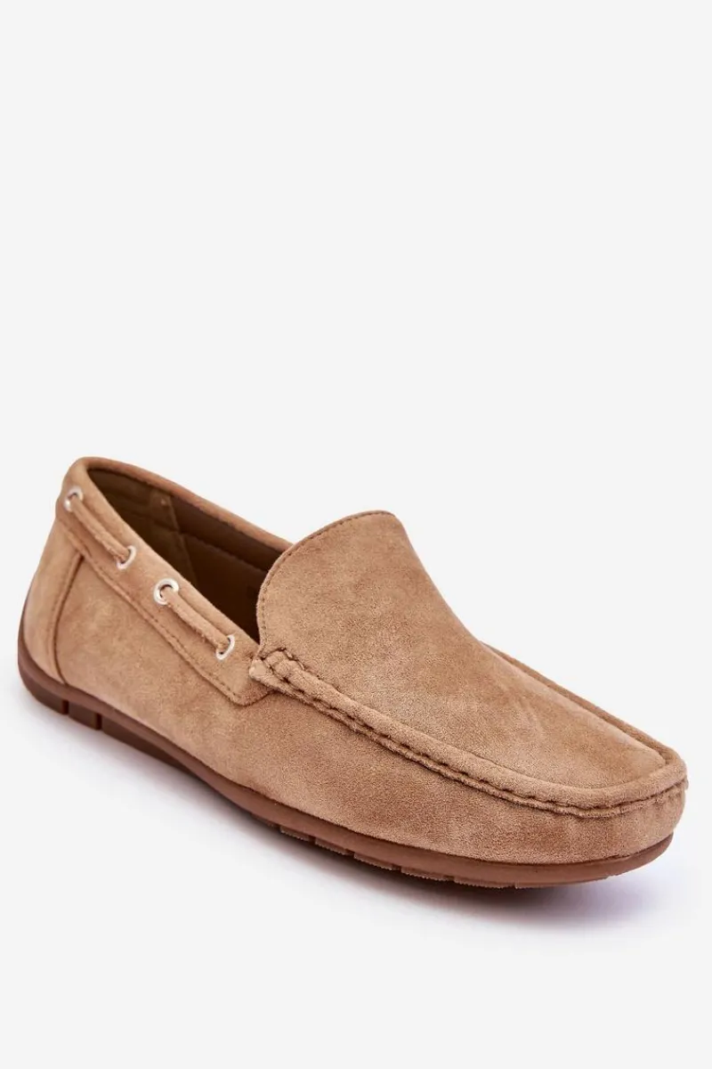 Online Boto Męskie Zamszowe Wsuwane Mokasyny Brązowe Rayan